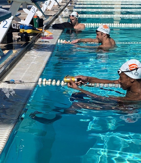 Competitive Swimmers Ideal For Background Image